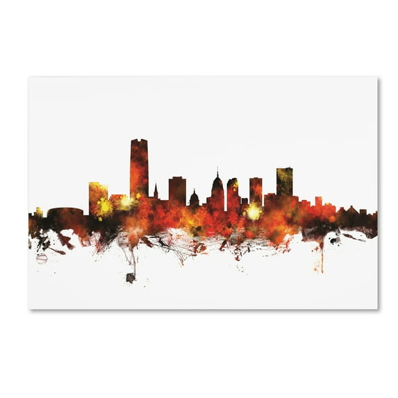 Trademark Fine Art 'Oklahoma City Skyline III' Canvas Art by Michael Tompsett
