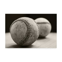 Trademark Fine Art 'Old Baseballs' Canvas Art by Edward M. Fieldin