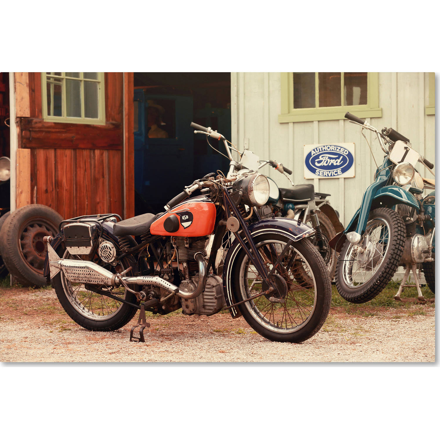 Trademark Fine Art "Old Garage " Canvas Art by Jason Shaffer