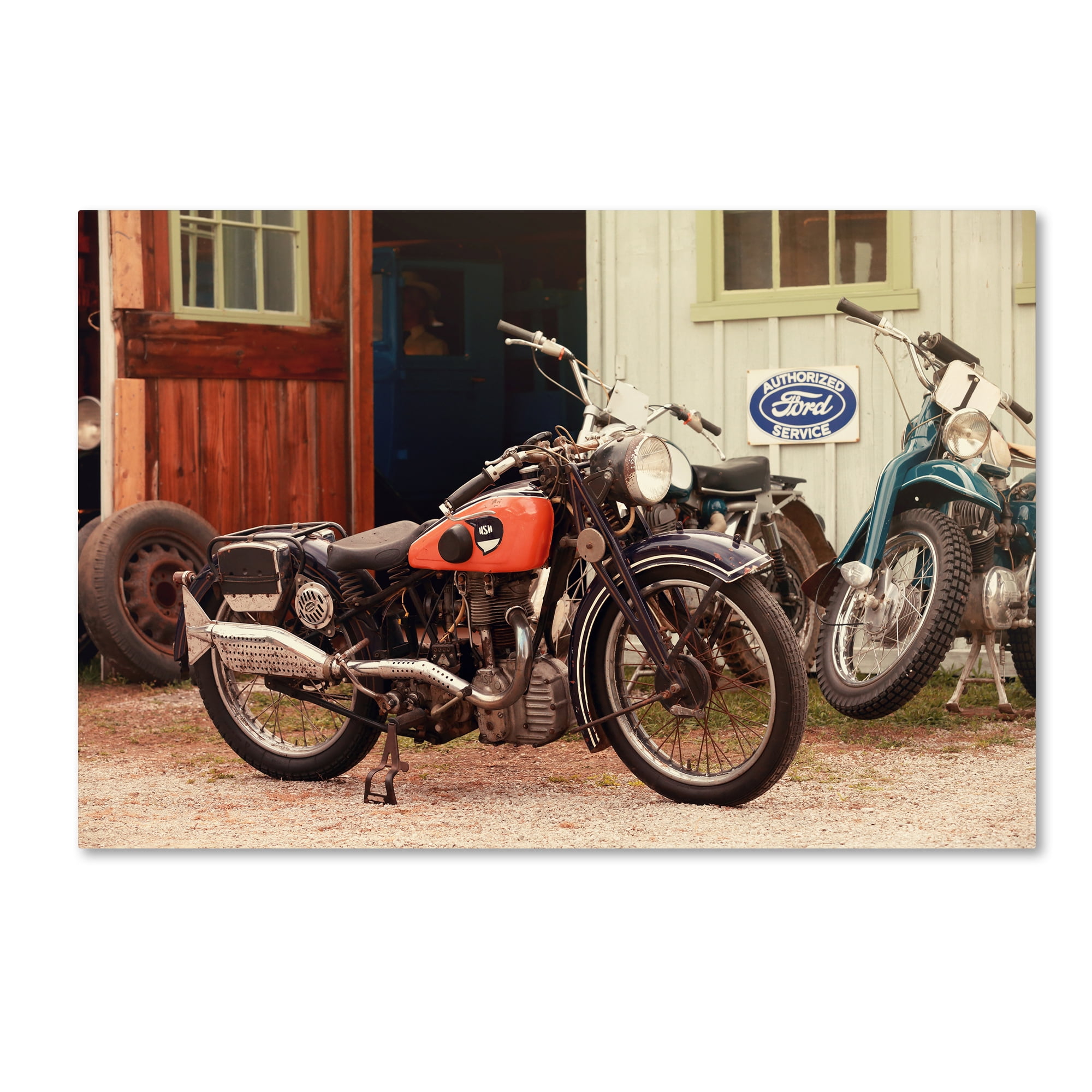 Trademark Fine Art "Old Garage " Canvas Art by Jason Shaffer