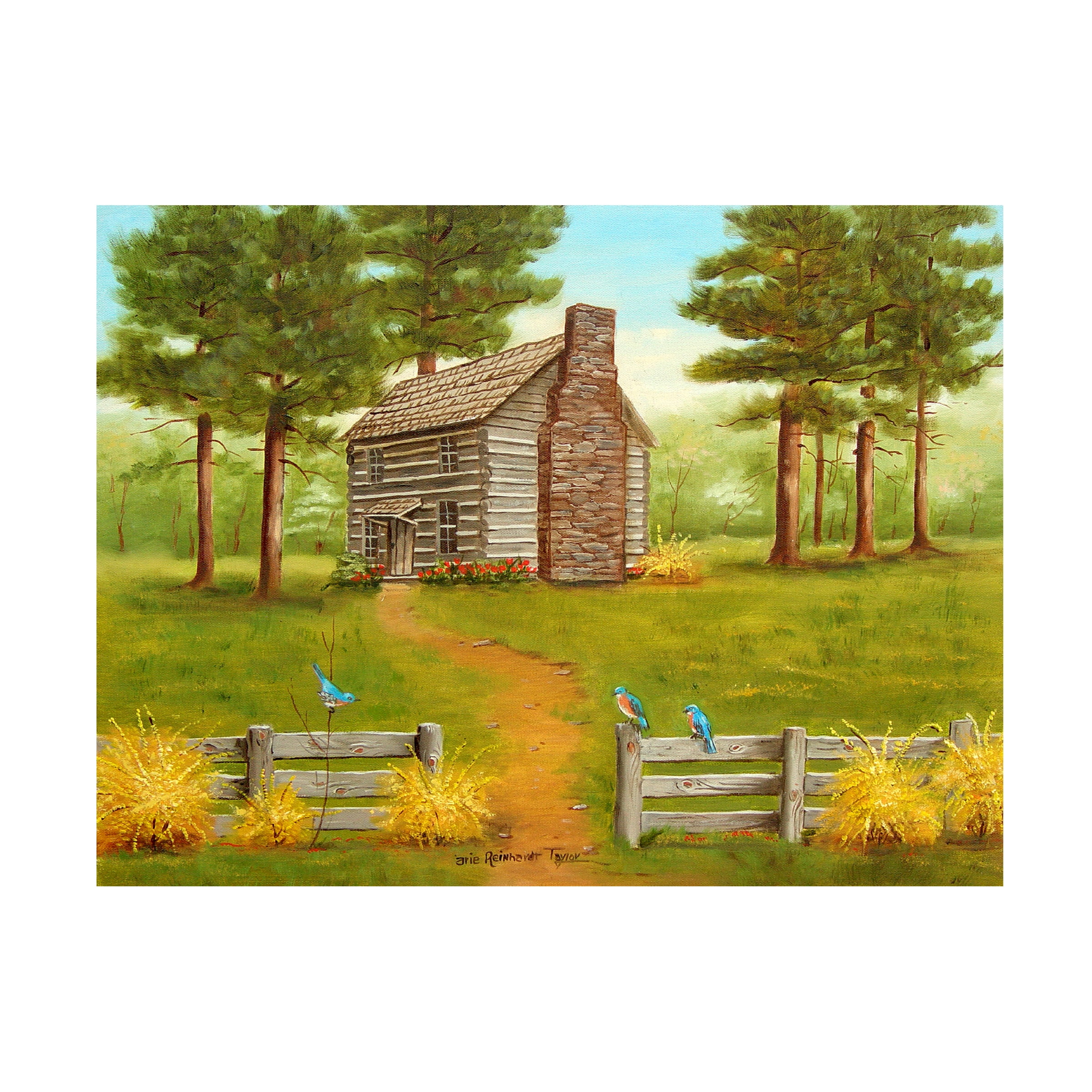 Trademark Fine Art 'Old Hickory Tavern In The Spring' Canvas Art by Arie Reinhardt Taylor