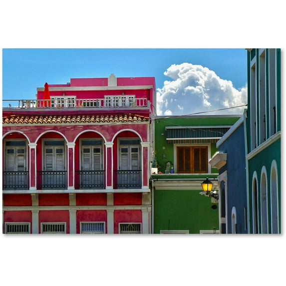 Trademark Fine Art "Old San Juan 10" Canvas Art by CATeyes