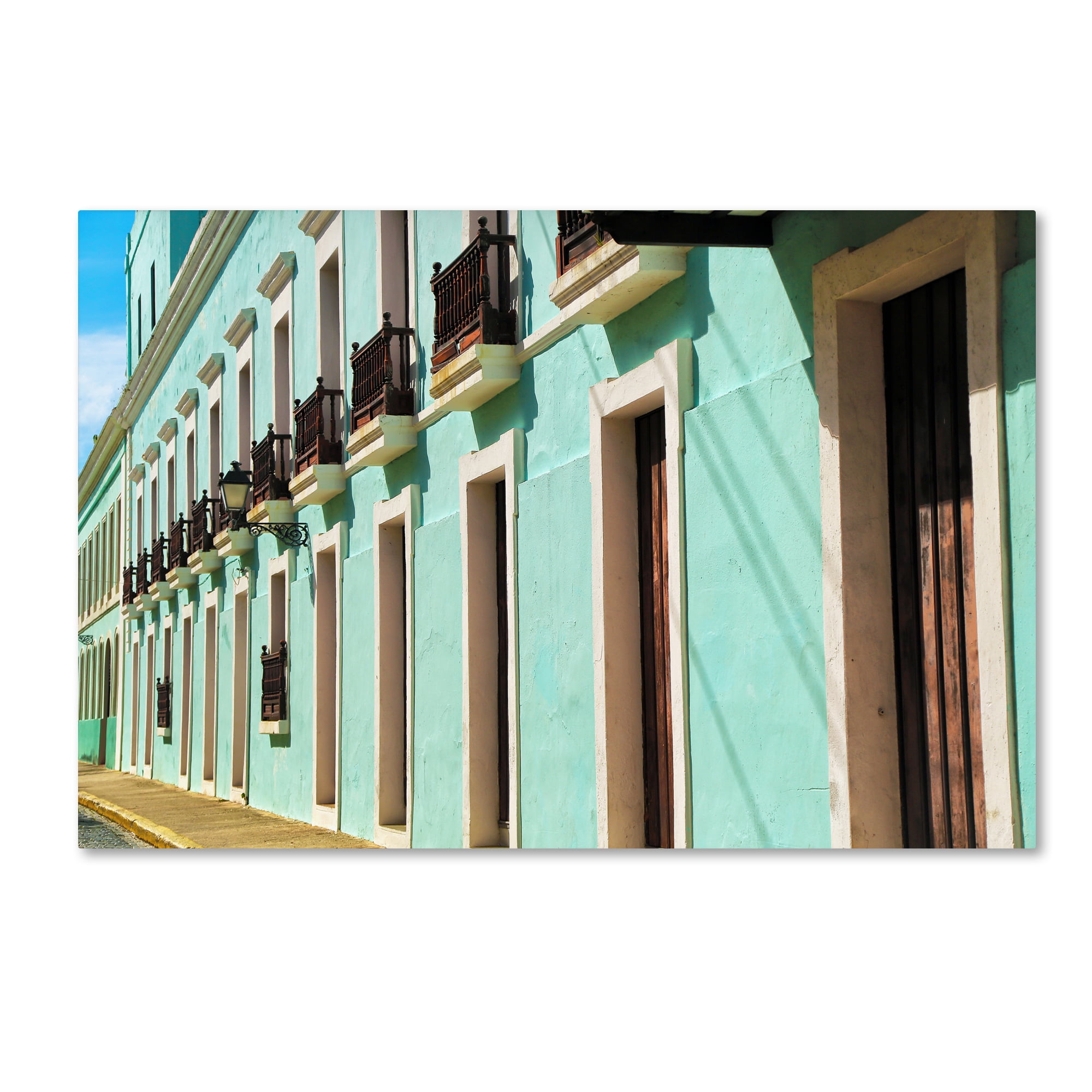 Trademark Fine Art "Old San Juan 2" Canvas Art by CATeyes