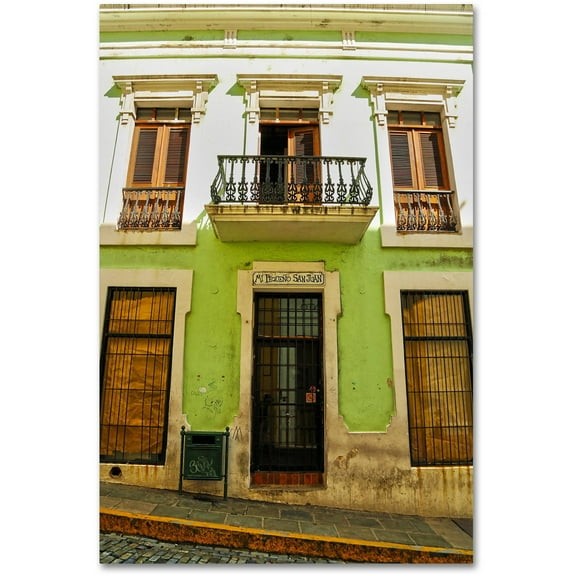 Trademark Fine Art "Old San Juan 5" Canvas Art by CATeyes