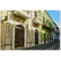 Trademark Fine Art "Old San Juan 8" Canvas Art by CATeyes