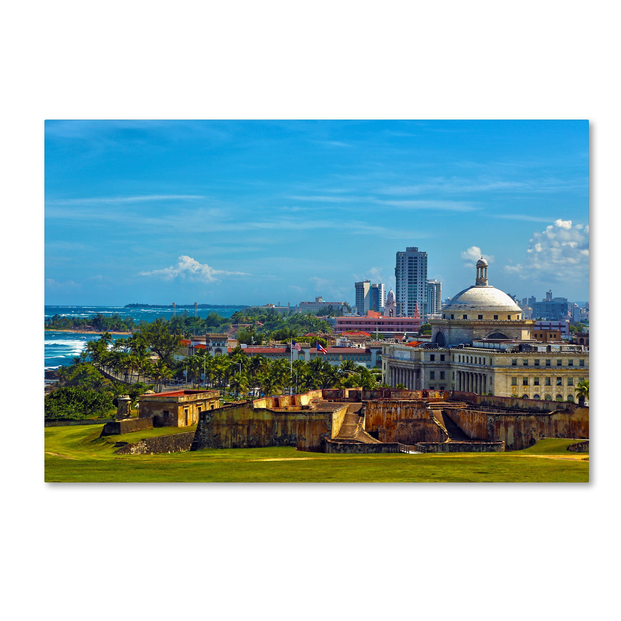 Trademark Fine Art "Old San Juan" Canvas Art by CATeyes