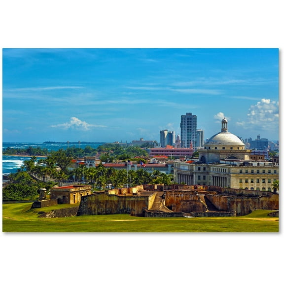 Trademark Fine Art "Old San Juan" Canvas Art by CATeyes