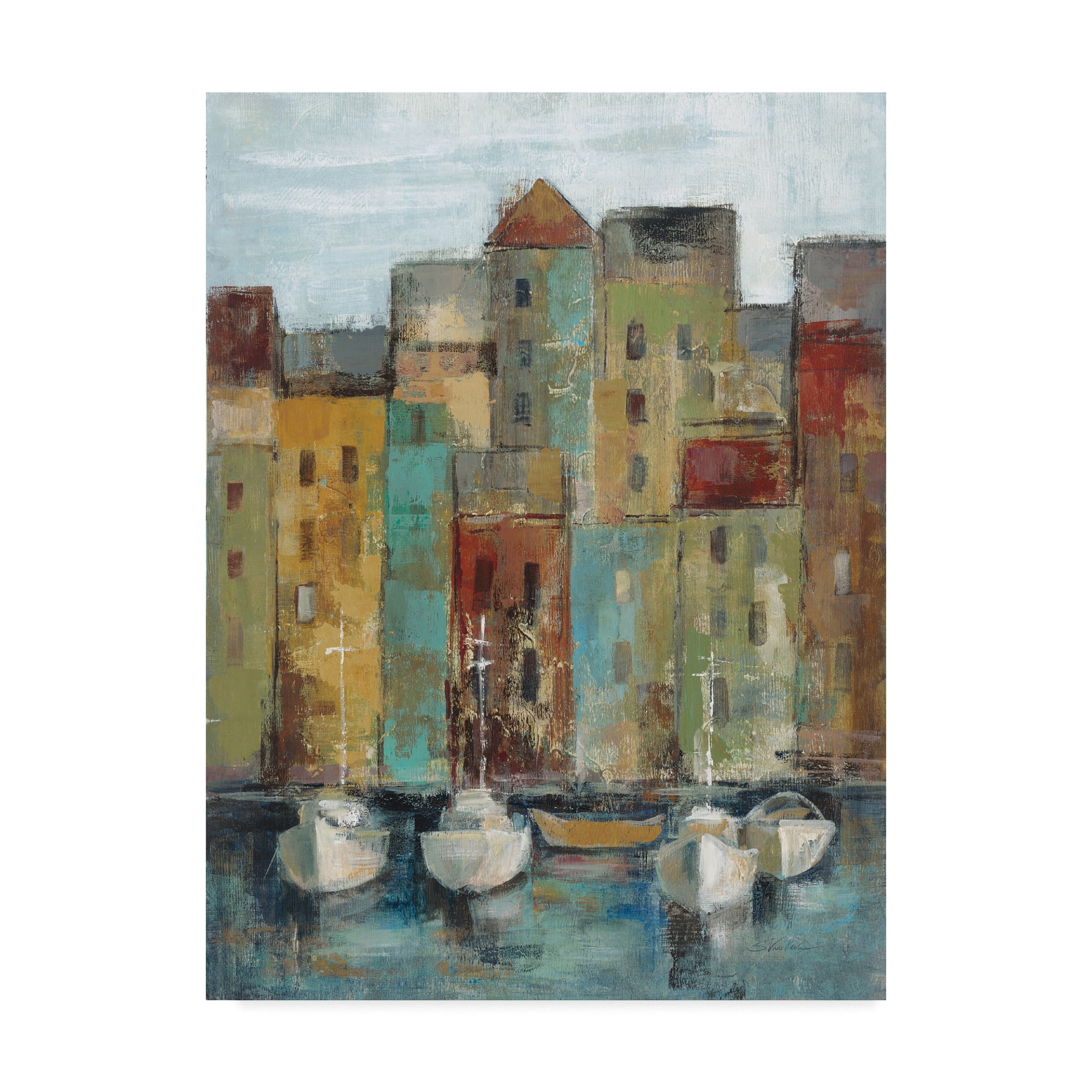 Trademark Fine Art 'Old Town Port I' Canvas Art by Silvia Vassileva