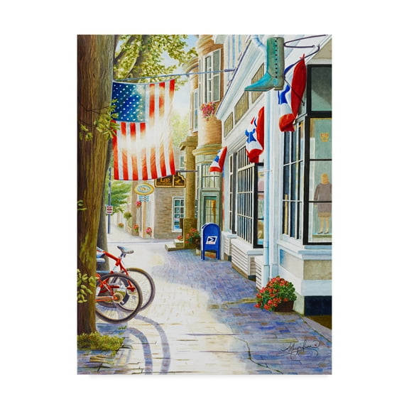 Trademark Fine Art 'Old Town Usa' Canvas Art by Mary Irwin