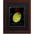thumbnail image 1 of Trademark Fine Art "Olive Martini I" Canvas Art by Color Bakery, Black Matte, Wood Frame, 1 of 1