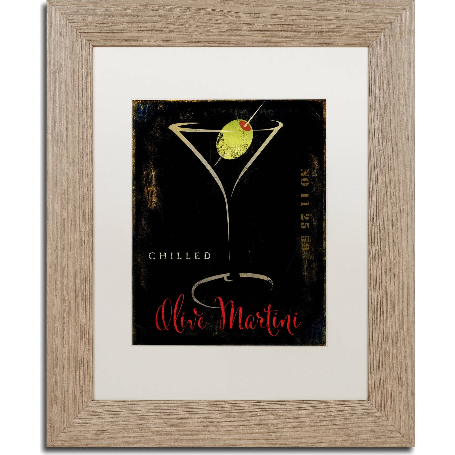 Trademark Fine Art “Olive Martini II” Canvas Art by Color Bakery, White