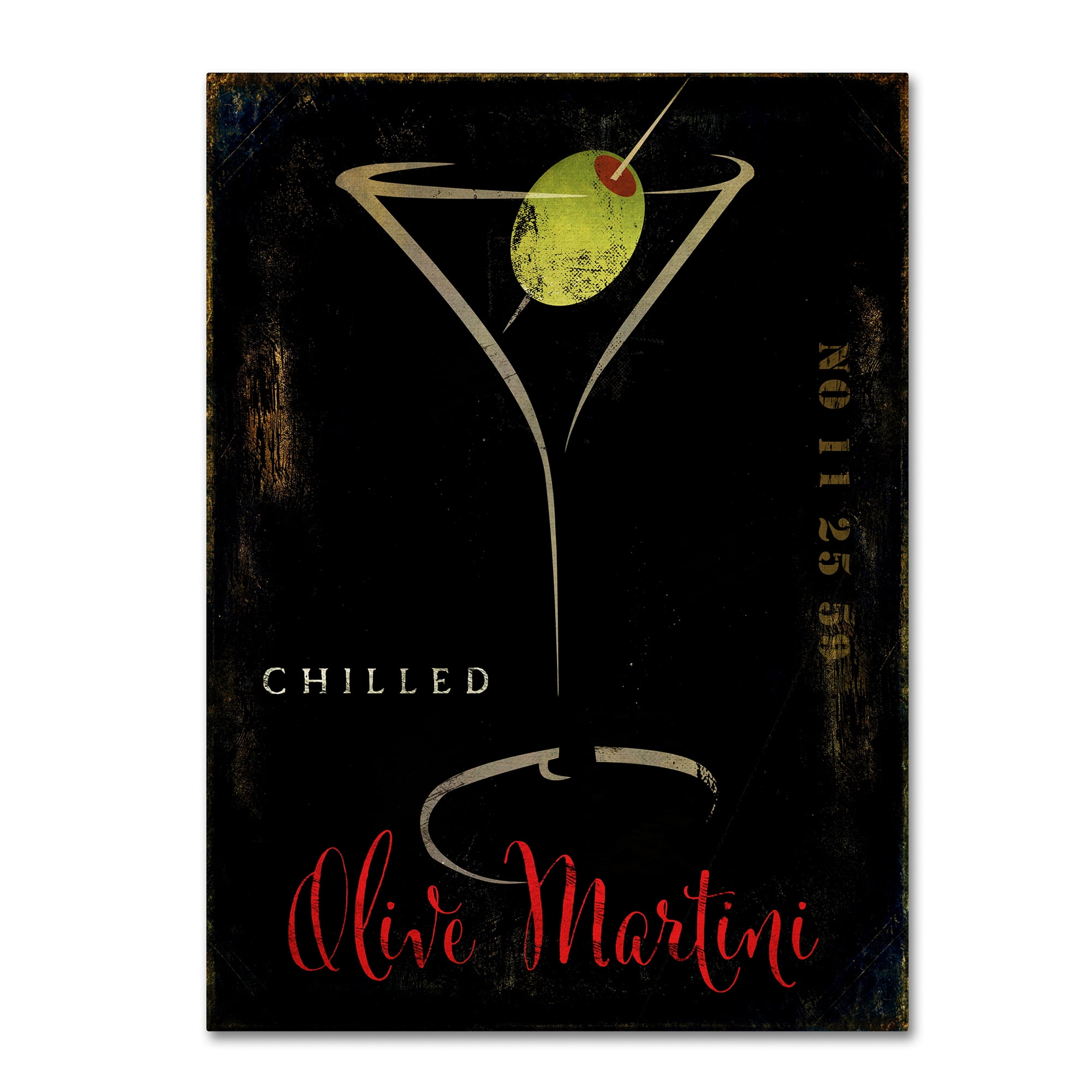Trademark Fine Art "Olive Martini II" Canvas Art by Color Bakery