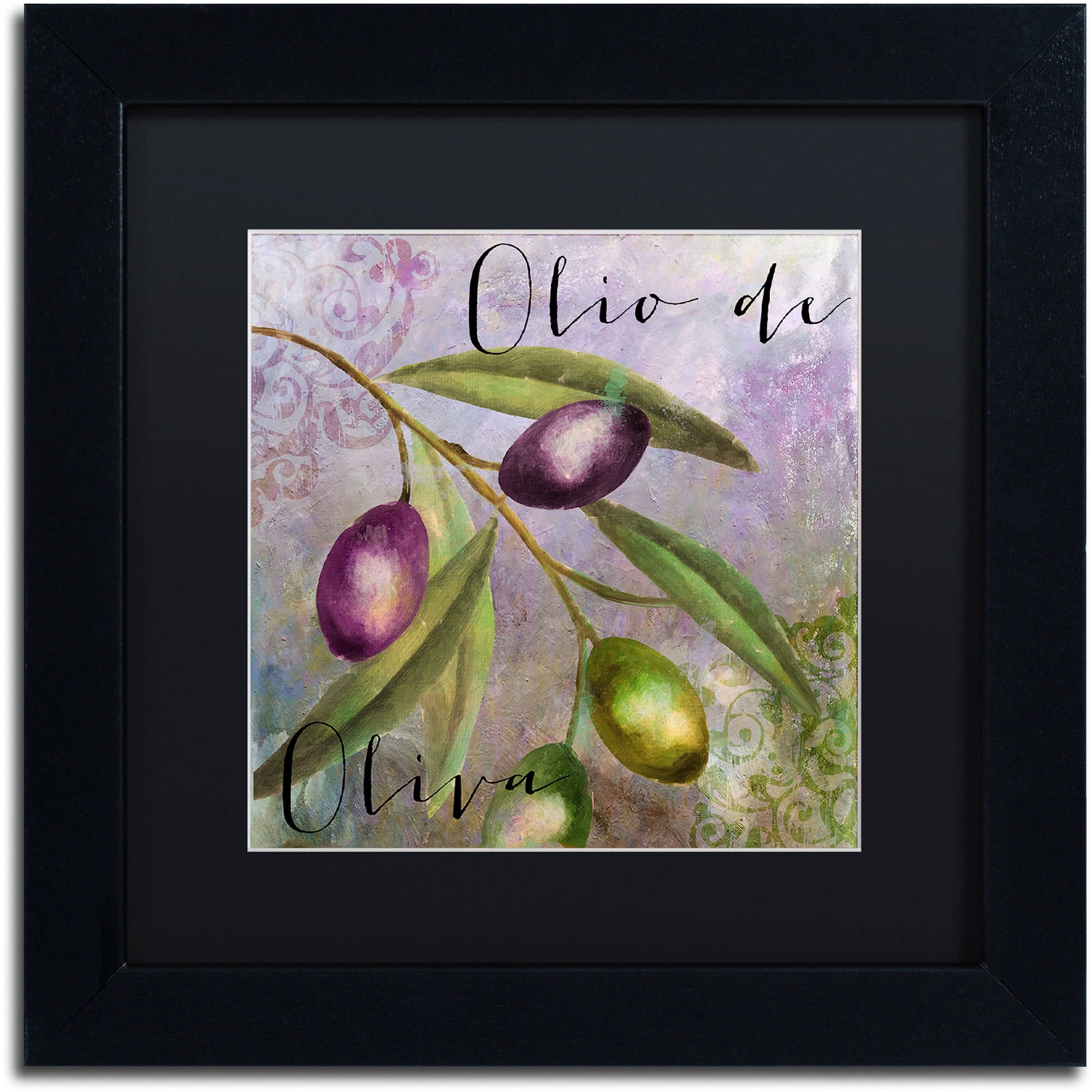 Trademark Fine Art "Olivia I" Canvas Art by Color Bakery Black Matte, Black Frame