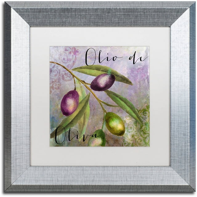 Trademark Fine Art "Olivia I" Canvas Art by Color Bakery White Matte, Silver Frame
