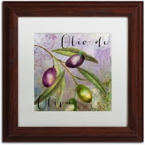 Trademark Fine Art "Olivia I" Canvas Art by Color Bakery White Matte, Wood Frame