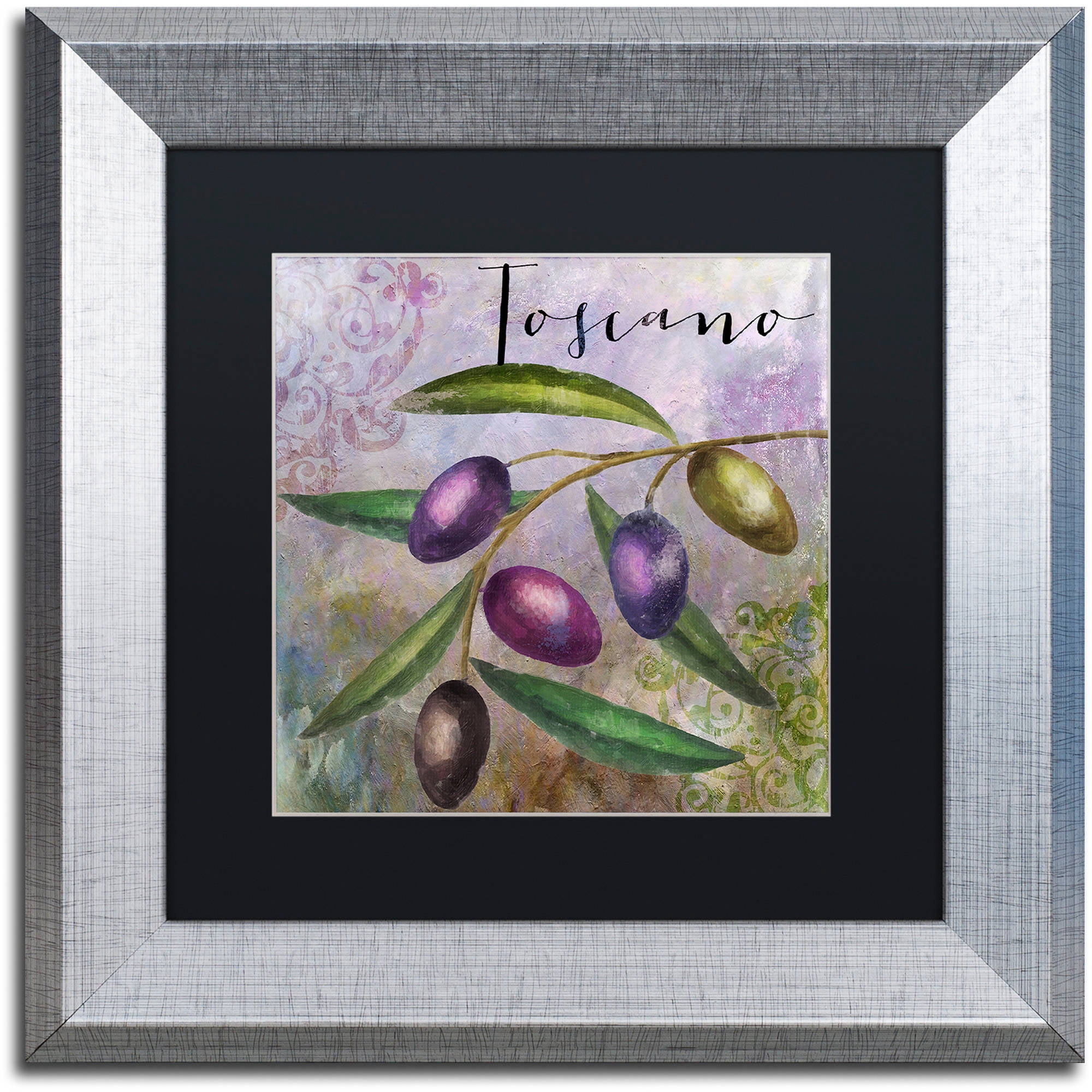 Trademark Fine Art "Olivia II" Canvas Art by Color Bakery Black Matte, Silver Frame