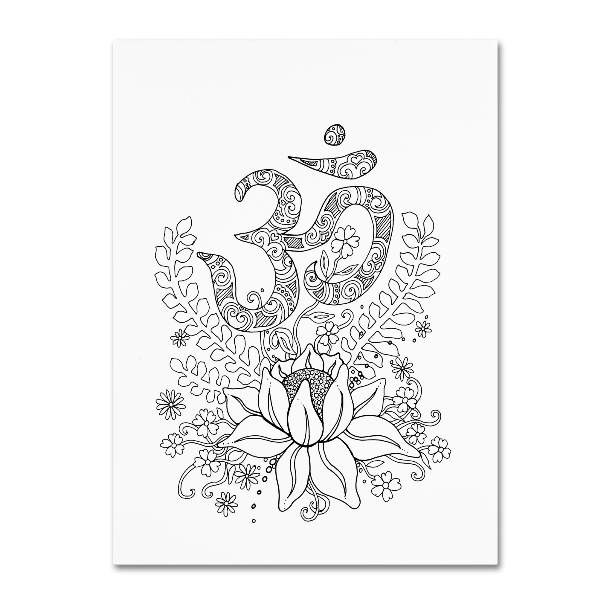 Trademark Fine Art 'Om' Canvas Art by Kim Kosirog