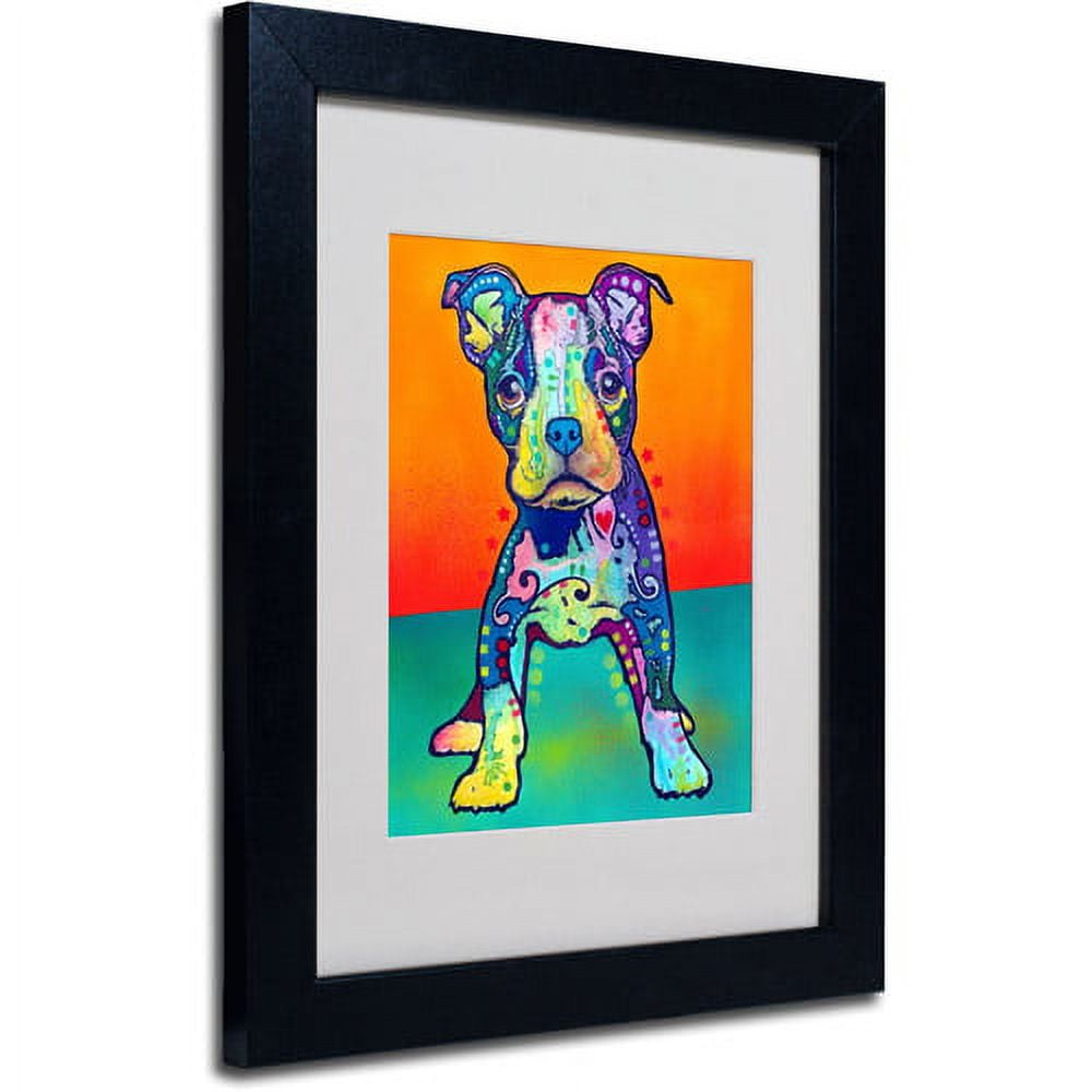 Trademark Fine Art "On My Own" Canvas Art by Dean Russo, Black Frame