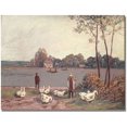 thumbnail image 1 of Trademark Fine Art "On the Banks of the Loing" Canvas Art by Alfred Sisley, 1 of 3