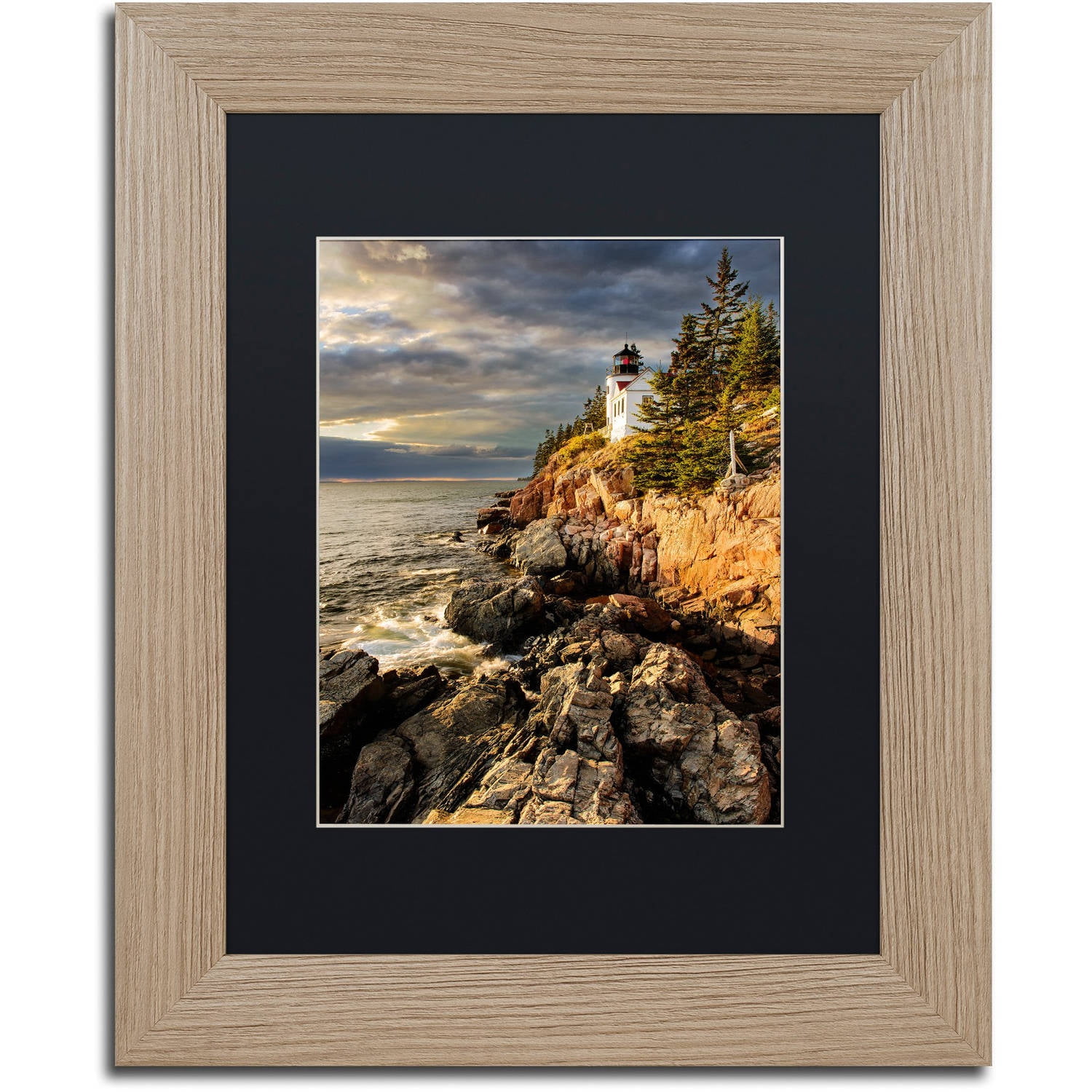 Trademark Fine Art "On the Bluff" Canvas Art by Michael Blanchette Photography Black Matte, Birch Frame