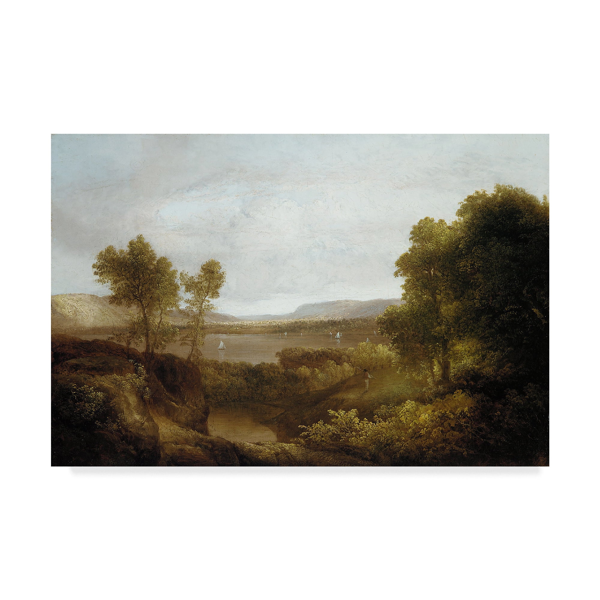 Trademark Fine Art 'On the Hudson, 1830-35' Canvas Art by Thomas Doughty