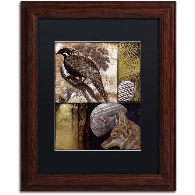 Trademark Fine Art "On the Hunt III" Canvas Art by Color Bakery Black Matte, Wood Frame