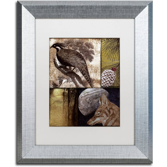 Trademark Fine Art "On the Hunt III" Canvas Art by Color Bakery White Matte, Silver Frame
