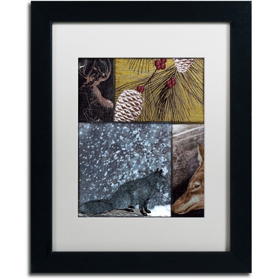 Trademark Fine Art "On the Hunt V" Canvas Art by Color Bakery White Matte, Black Frame
