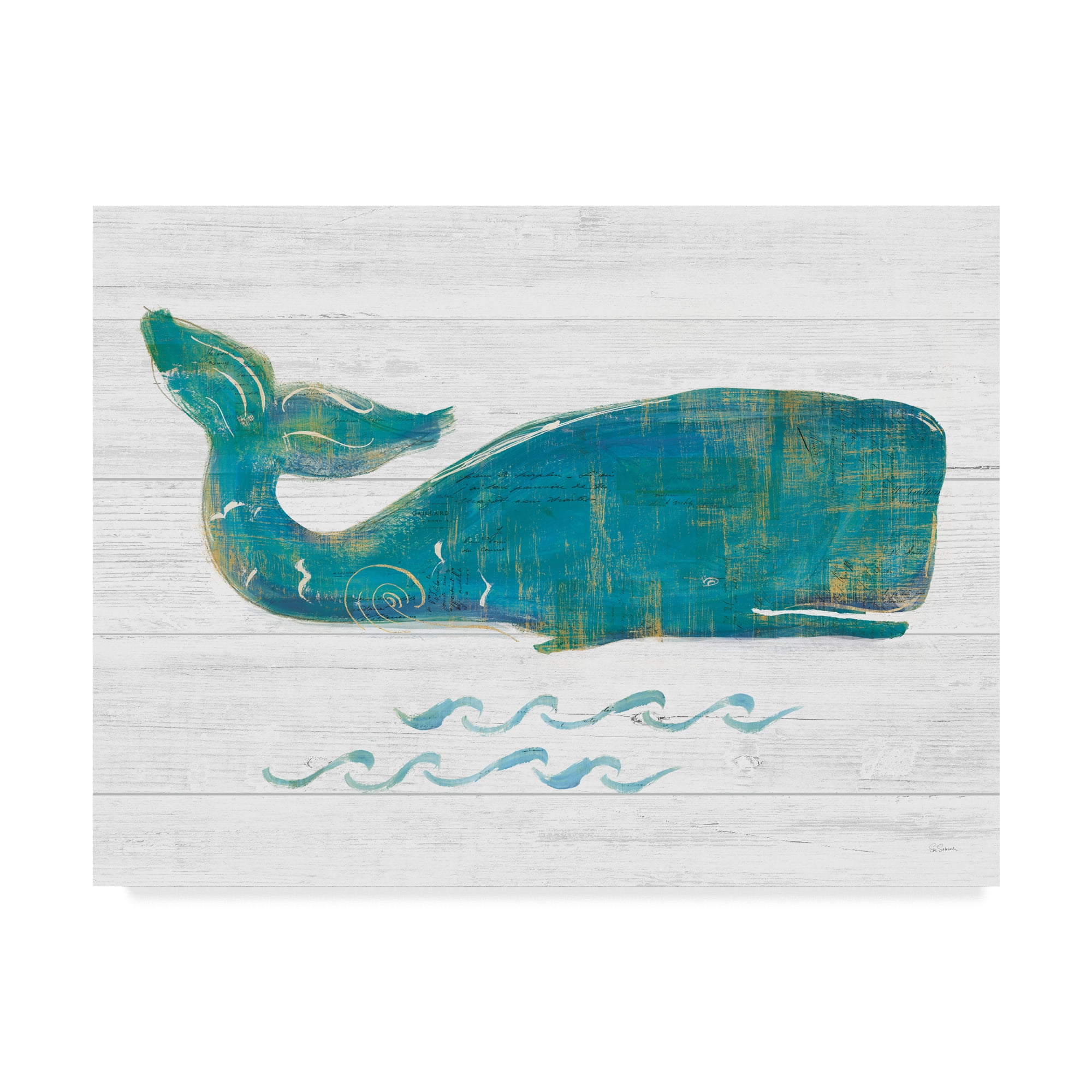 Trademark Fine Art 'On the Waves I Light Plank' Canvas Art by Sue Schlabach
