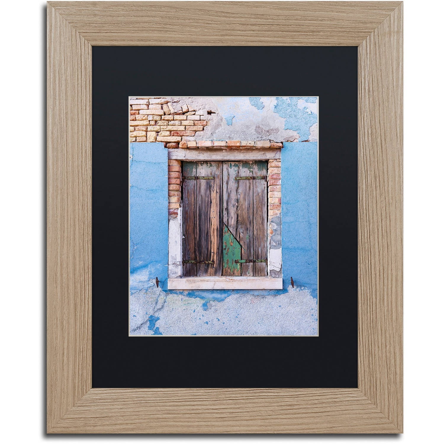 Trademark Fine Art "Once Blue" Canvas Art by Michael Blanchette Photography Black Matte, Birch Frame
