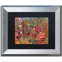 Trademark Fine Art "One Inch Further" Canvas Art by Josh Byer, Black Matte, Silver Frame
