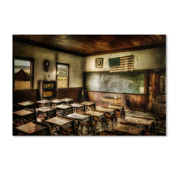 Trademark Fine Art "One Room School" Canvas Art by Lois Bryan