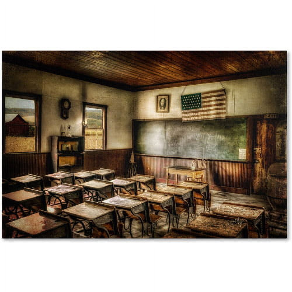 Trademark Fine Art "One Room School" Canvas Art by Lois Bryan