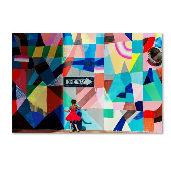 Trademark Fine Art 'One Way' Canvas Art by Gloria Salgado Gispert