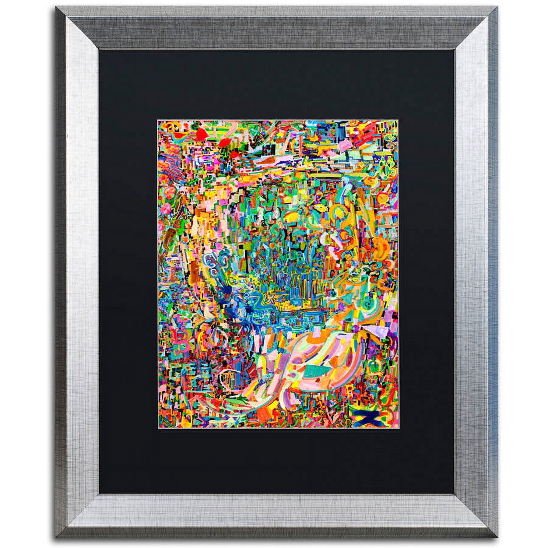 Trademark Fine Art "Online Marriage" Canvas Art by Josh Byer, Black Matte, Silver Frame