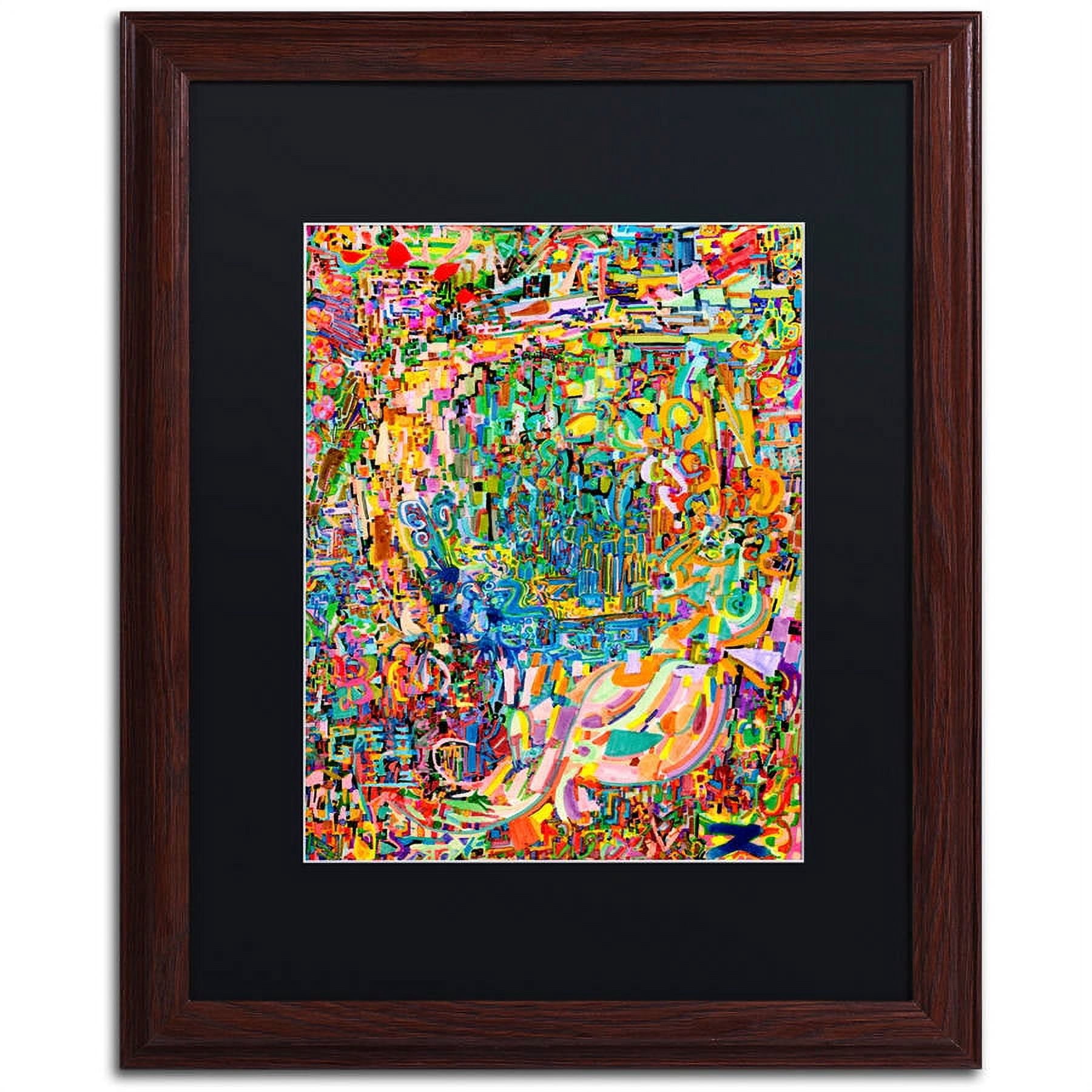 Trademark Fine Art "Online Marriage" Canvas Art by Josh Byer, Black Matte, Wood Frame