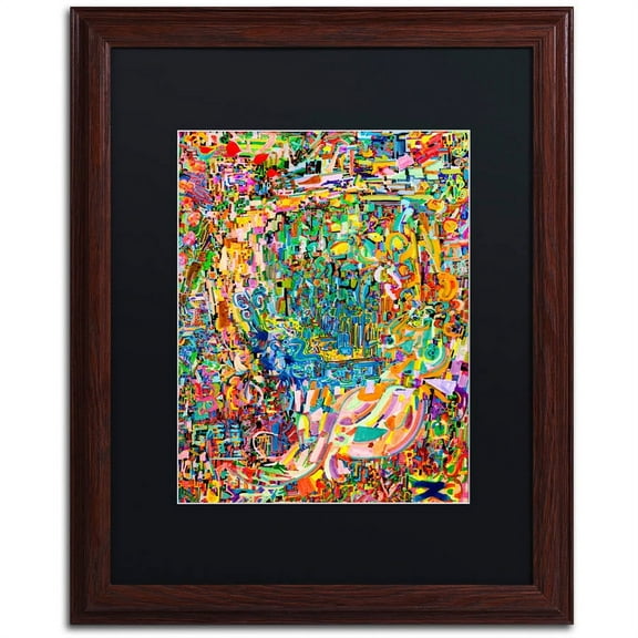 Trademark Fine Art "Online Marriage" Canvas Art by Josh Byer, Black Matte, Wood Frame