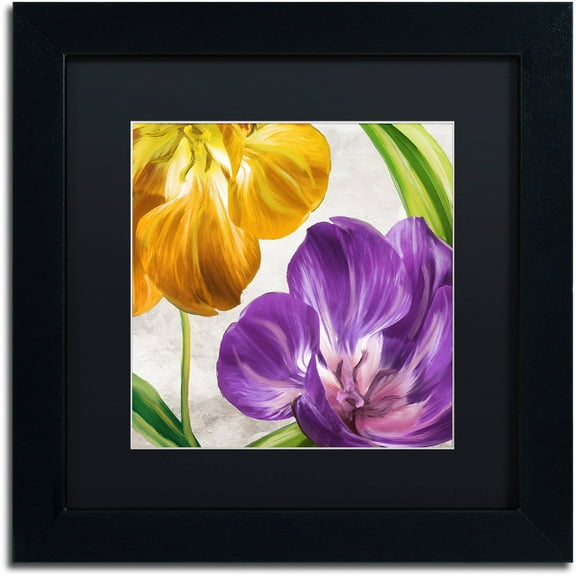 Trademark Fine Art "Open Arms II" Canvas Art by Color Bakery Black Matte, Black Frame