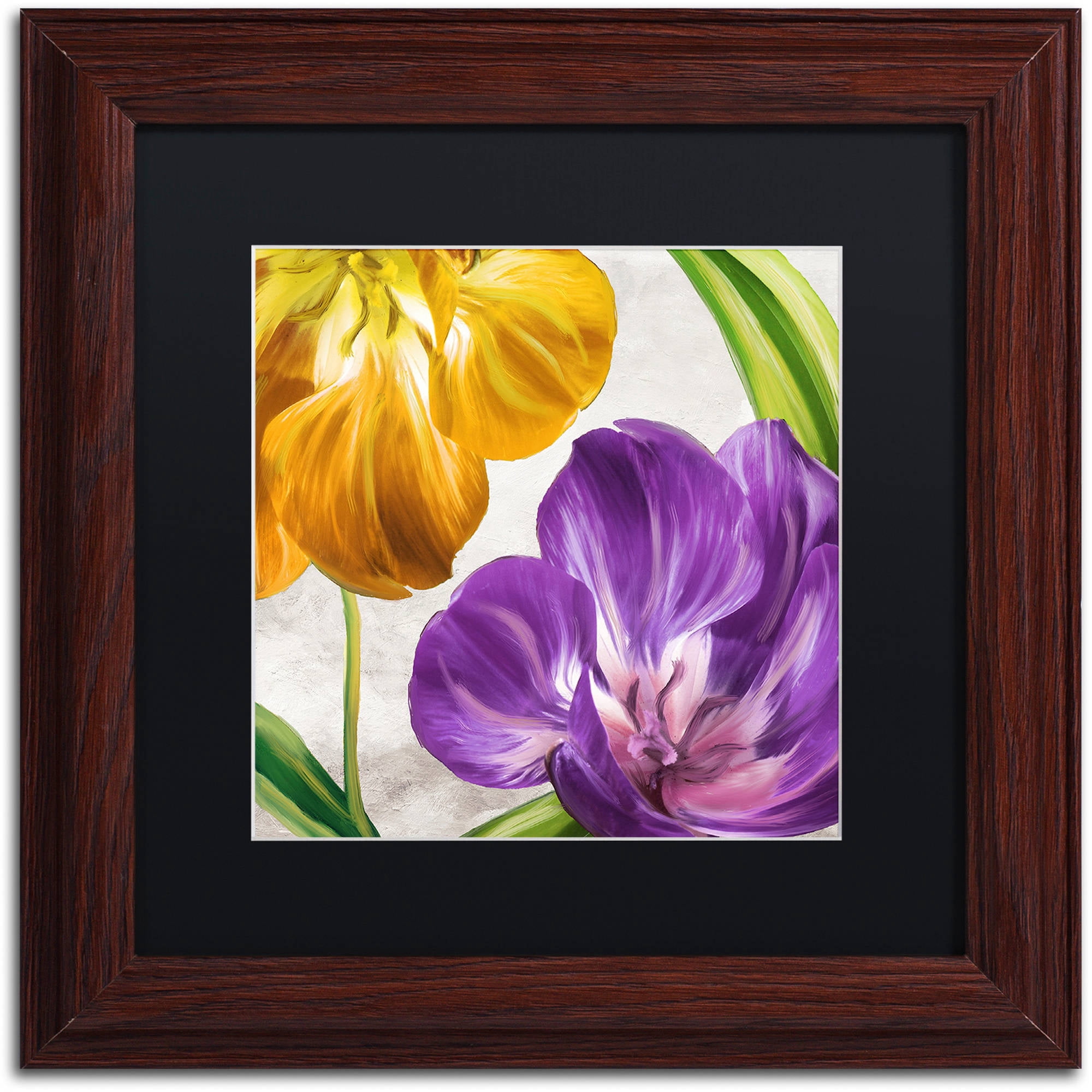 Trademark Fine Art "Open Arms II" Canvas Art by Color Bakery Black Matte, Wood Frame