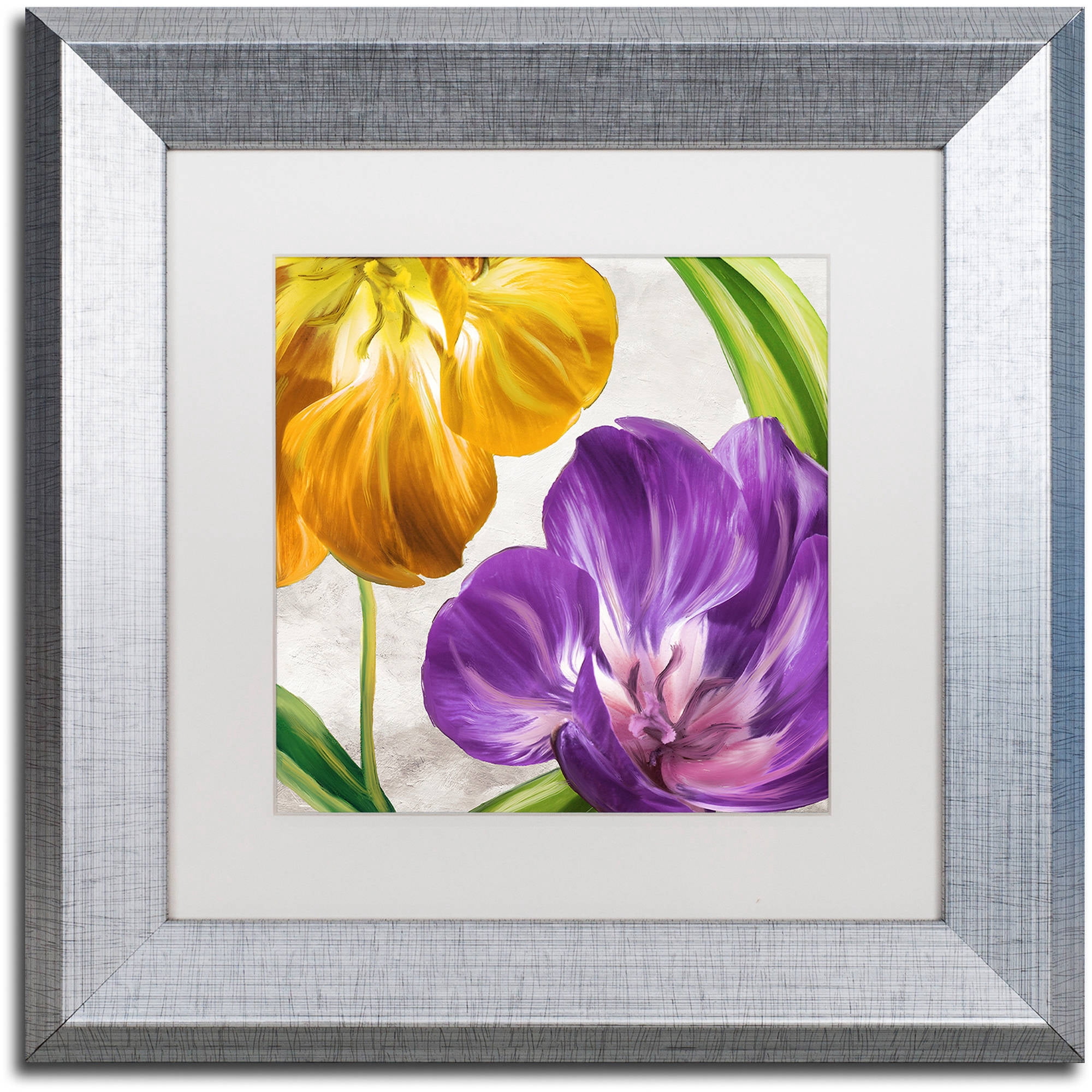 Trademark Fine Art "Open Arms II" Canvas Art by Color Bakery White Matte, Silver Frame