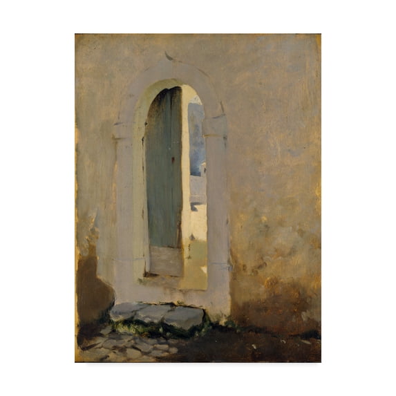 Trademark Fine Art 'Open Doorway Morocco' Canvas Art by John Singer Sargent