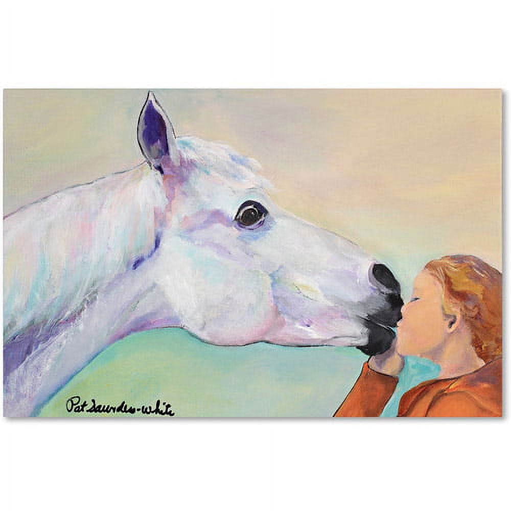 Trademark Fine Art "Opie's Kiss" Canvas Art by Pat Saunders-White