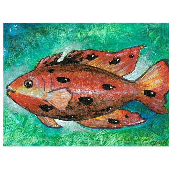 Trademark Fine Art "Orange Fish" Canvas Art