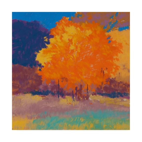 Trademark Fine Art 'Orange Maple Trees' Canvas Art by Mike Kell