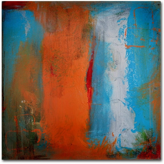 Trademark Fine Art "Orange Swatch" Canvas Art by Nicole Dietz