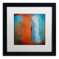 thumbnail image 1 of Trademark Fine Art ''Orange Swatch'' by Nicole Dietz 16" x 16" White Matted Black Frame, 1 of 5