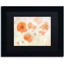 Trademark Fine Art "Orange Tones" Canvas Art by Sheila Golden, Black Matte, Black Frame