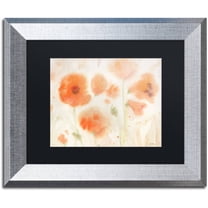 Trademark Fine Art "Orange Tones" Canvas Art by Sheila Golden, Black Matte, Silver Frame