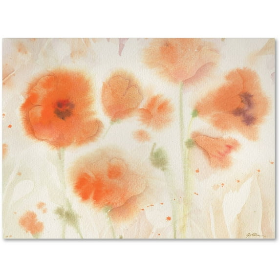 Trademark Fine Art "Orange Tones" Canvas Art by Sheila Golden
