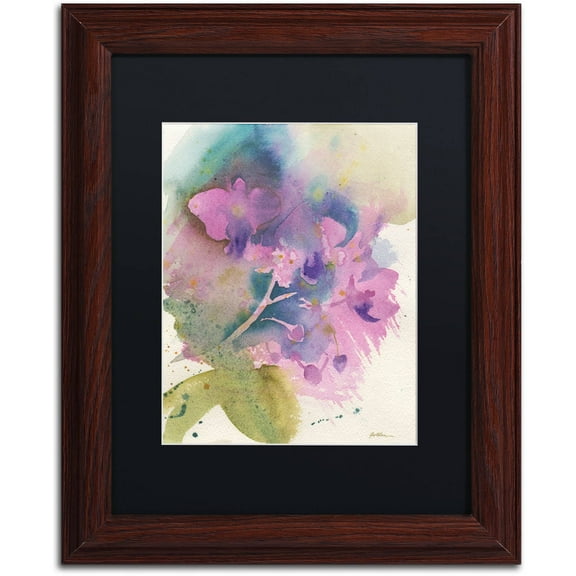 Trademark Fine Art "Orchid Dream" Canvas Art by Sheila Golden Black Matte, Wood Frame